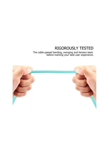 Siyah Naylon Örgü 90 Derece 2.4a Hızlı Şarj Kablosu Android Tip C Usb Veri Kablosu İos Uy Samsung Huawei Xiaomi Cep Kablo 56551913