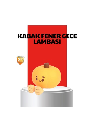 Pumpkin Led Night Light Dokunmatik Şarjlı Silikon Gece Lambası