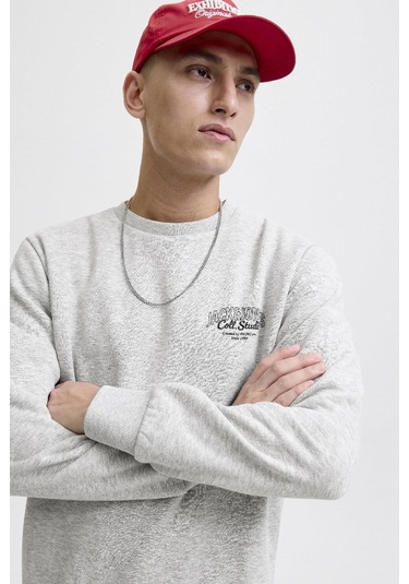 Jack & Jones Jjmakoto Sweat Crew Neck Erkek Sweatshirt - Şık ve Rahat Tasarım Çok Renkli