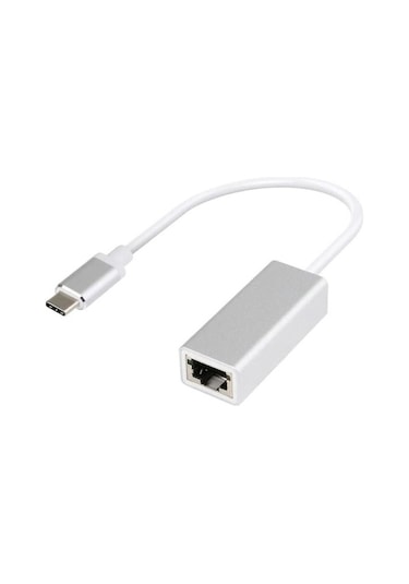 Type-C Gigabit Rj45 Ethernet Lan Bağlantı Çevirici Adaptörü