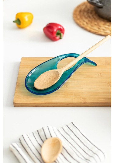 Akrilik Aquamarin Tezgah Üstü Kirli Kaşıklık & Kepçe Altlığı