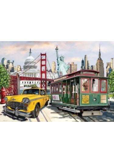 Art Puzzle Kolaj Amerika 2000 Parça Puzzle