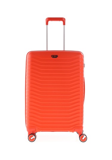 5235 Polipropilen Orta Boy Valiz Beyaz-bej Beyaz - Bej