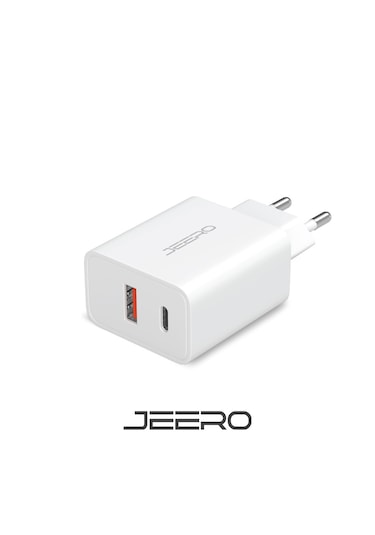 Jeero Compact 20w Usb + Type-c Çıkışlı 3.0a Hızlı Şarj Başlığı Şa
