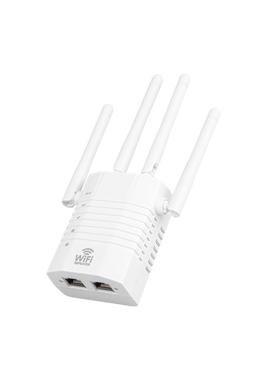 Xindoker Beyaz 4 Antenli 1200mbps Wifi Tekrarlayıcı - 2.4ghz & 5ghz Çift Frekanslı Sinyal Güçlendirici Eu Standartı