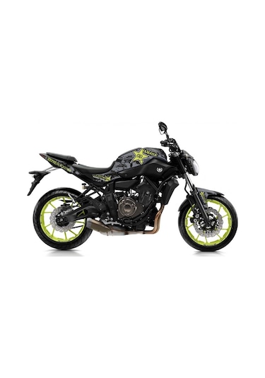 YAMAHA MT07 Yıldız ROCKSTAR  Desenli Full Kaplama Modeli