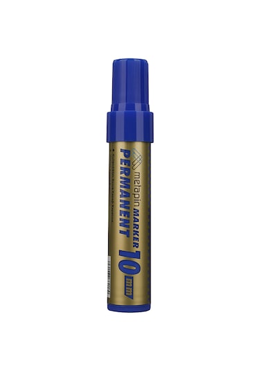 Metapin 10mm Permanent Koli Kalemi Mavi 10'lu