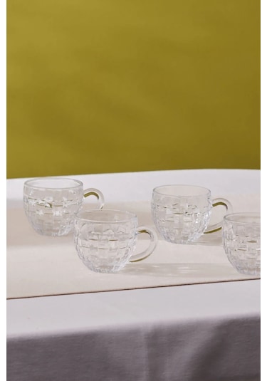 Karaca  Emel 4 Kişilik Cam Çay Fincanı 180 Ml