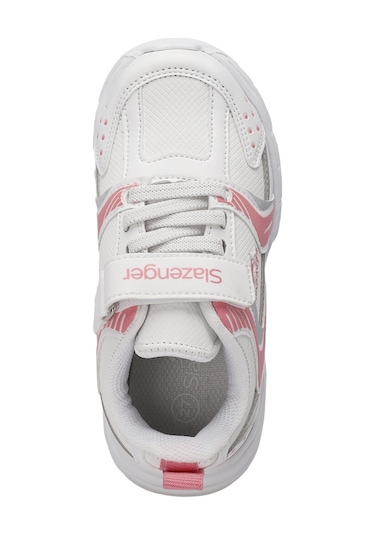 Slazenger KENDALL Çocuk Cırt Cırtlı Beyaz / Pembe Günlük Spor Ayakkabısı