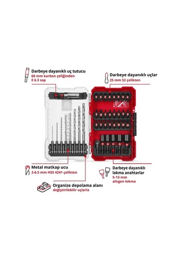 Zyzqstore 39 Parça Darbeye Dayanıklı M-case Bits Ucu Seti - 49108773