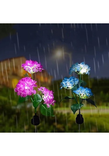 Solar Güneş Enerjili Kazıklı Çiçek Led Lamba S-26 Çok Renkli