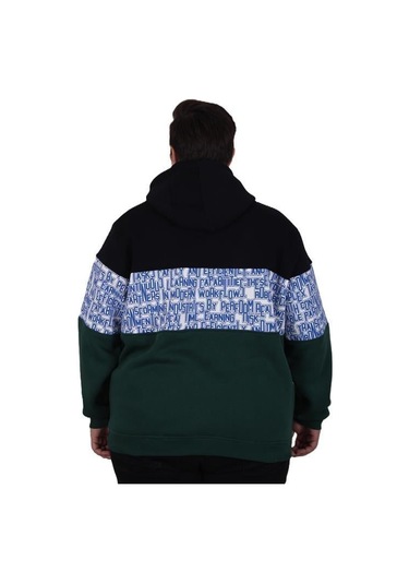 Starbattal Büyük Beden Kapüşonlu 3ip Sweat Transforming 25713 Lacıvert Lacivert