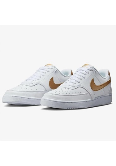Nike Court Vision Lo Nn Kadın Sneaker Ayakkabı Beyaz Altın Beyaz Altın