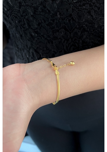 Fiyonk Kuyumculuk Yeni Çeyrekli 14 Ayar Altın İtalyan Bileklik 001