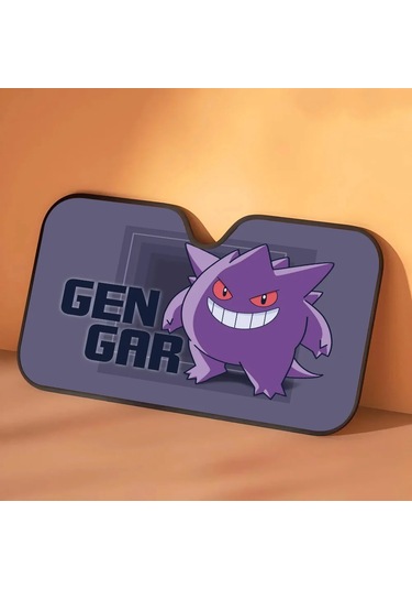 Goldenqian P-pokémon G-gengar Araba Pencere Güneş Gölge Cam Anti-uv Koruma Ön Arka Cam Blok Kapağı Vizör Aksesuarları Z6