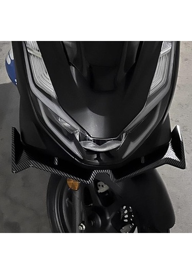 Pazly Honda Pcx125 Pcx160 İçin Ön Kaporta Aerodinamik Kanatçık Kapağı Siyah