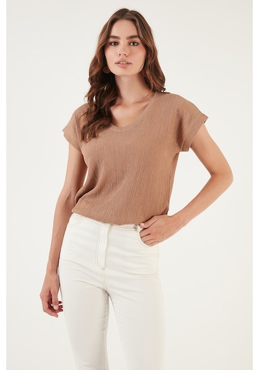 Lela Bayan Bluz 5865039 Camel CAMEL