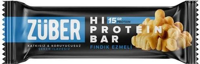 Züber Glutensiz Fındıklı Protein Bar 45gr