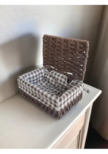 Logovo Bobrov Örme Depolama Sepeti 176788706 Kahverengi