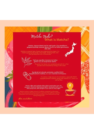 Mim and More Mango & Strawberry Matcha 25 G
