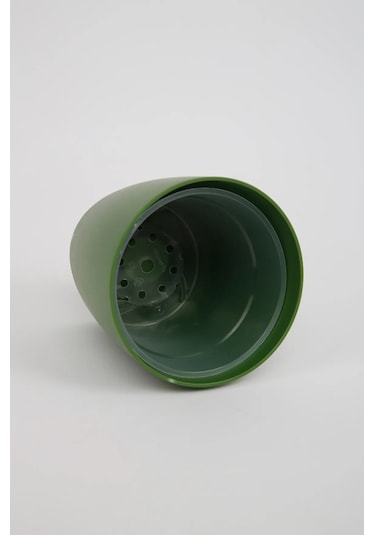 Yeşil Orkide Saksısı Dekoratif Dış Saksı 1 Adet- 12 Pot Şeffaf Orkide Üretim Saksısı Hediyeli Yeşil Saksı