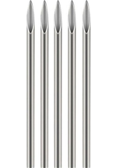 5 Adet Steril Delme İğneleri Paslanmaz Çelik Diş Açma Takı İçin Keskin Bir Kerelik Delme İğneleri A Çok Renkli