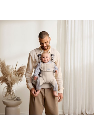 BabyBjörn 2’li Set Bliss Ana Kucağı & Kanguru Harmony Woven Melange Light Beige