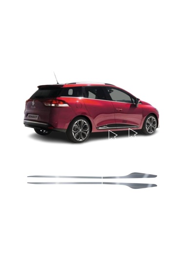 Renault Clio 4 Sport Tourer Krom Kapı Çıtası 4prç Paslanmaz Çelik N11.224