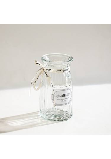 Porsima Dhz90220 Dekoratif Cam Vazo Şeffaf 14cm-400ml