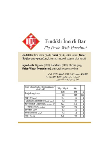 Figol Fındıklı İncirli Bar Üçgen 40 G X 12 Adet
