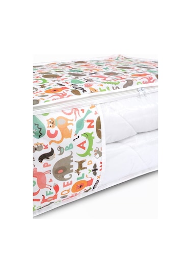 Vedsey 5' Li 50x70x25 Set Hayvan Desenli Baza Altı Organizer Hurç Çok Renkli