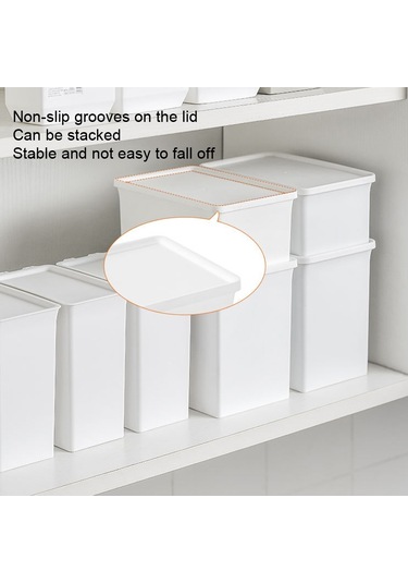 Sones Etiketli Ve Kapaklı Nem Geçirmez Ve Toz Geçirmez Çamaşır Tozu Saklama Kutusu, Stil: Kısa