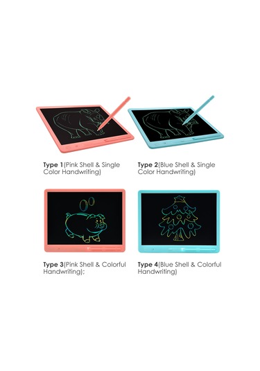 Ximistore9 "15 İnç Lcd Çocuk Yazı Tahtası - Tek Tuşla Silme, Duvar Karalamalarını Önler, Çizim Tableti" Diğer