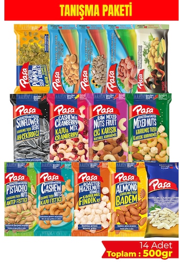 Paşa Kuruyemiş Karışık Kuruyemiş Tanışma Seti 14 x 500 G