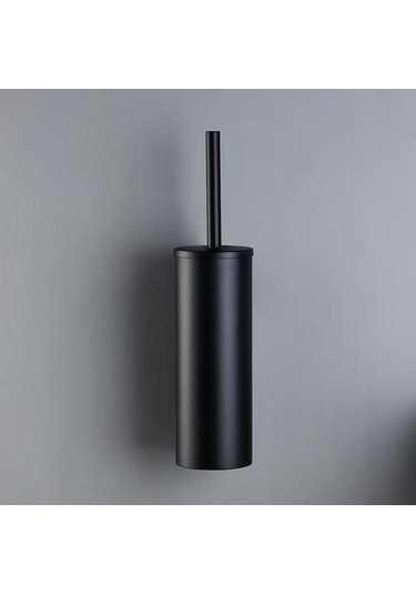 Siyah Paslanmaz Çelik Duvara Monte Banyo Aksesuarları Tuvalet Fırçası Tuvalet Fırçası Tutucular Altın - Krom
