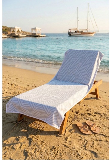 Indigo Peak Gümüş Plaj Havlusu 70 X 150 Gümüş