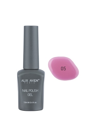 Alix Avien Uv Kalıcı Pembe Jel Oje 05 Gel Polish 12 Ml