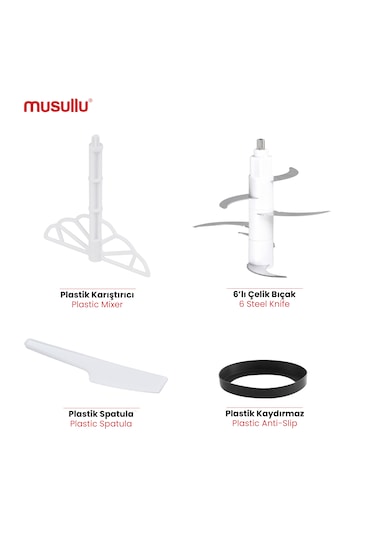 Musullu MSL-1226-3 Rondo ve Doğrayıcı