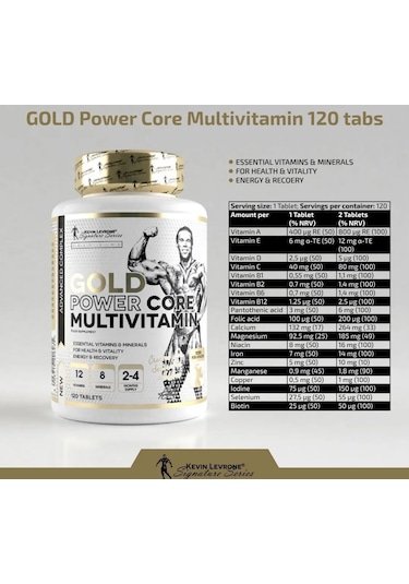 Kevin Levrone Gold Power Core Multivitamin 120 Tablets