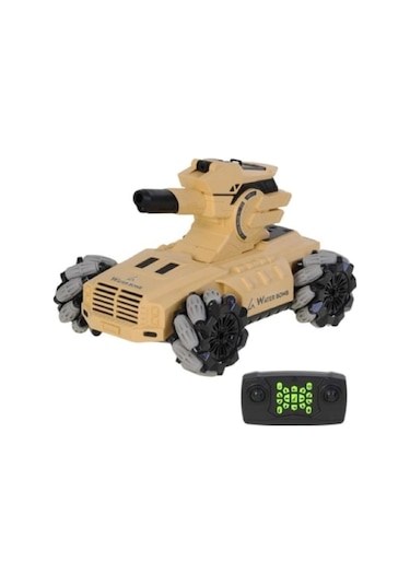Uzaktan Kumandalı Duman Çıkaran Su Topu Atan Tank Işıklı 24 Cm