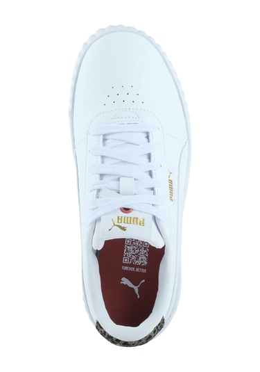 Puma Carina 3.0 Animal Flair Kadın Beyaz Spor Ayakkabı 402642-01 Beyaz