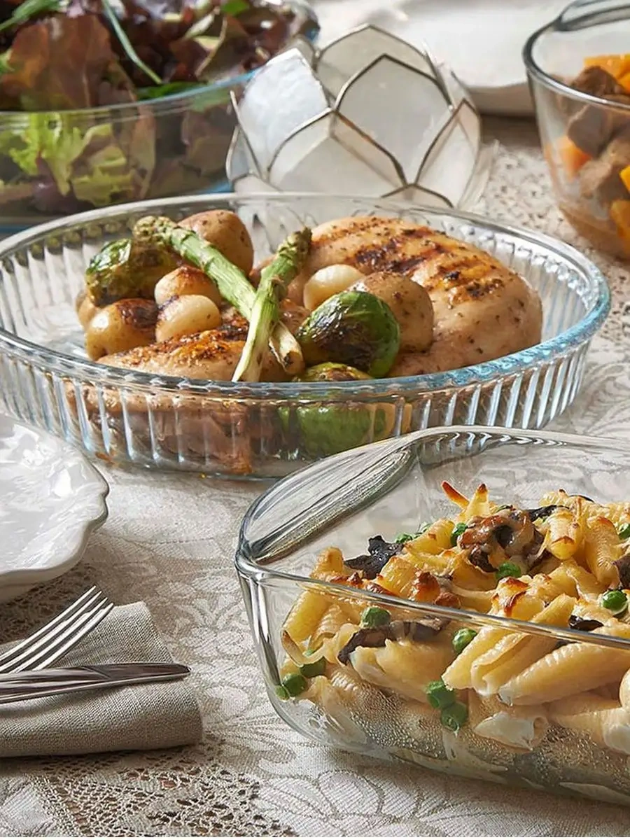 Borcam 32 Cm Yuvarlak, 3 L Pişirme Kabı 9218397 Beyaz