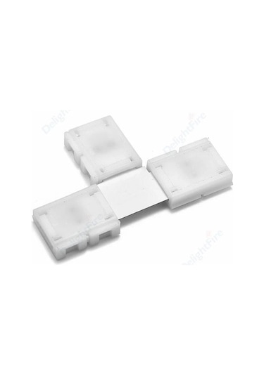 Agoodshop T Tipi Tarzı 5 Adet Led Şerit Lehimsiz Led Konektör Pın Ltx Şekli Köşe Konektörü Rgb Rgbw