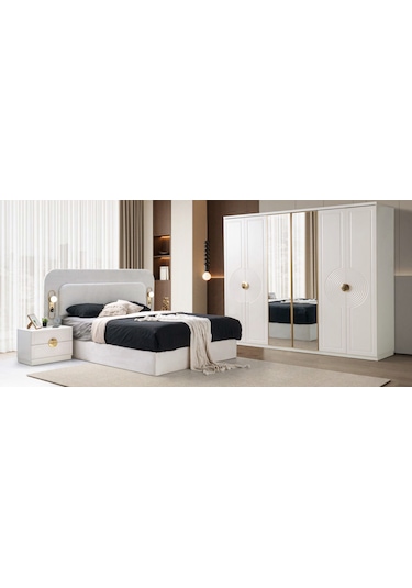 Morocco Mdf Membranlı 6 Kapaklı Gardırop Dolap