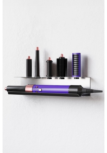 Zift Unique Dyson Airwrap-multistyler Uyumlu Aksesuar Standı Paslanmaz Çelik,vida&bant Çift Montaj Seçeneği Raf. Diğer