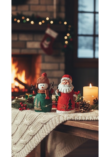 Kardan Adam Noel Baba Yılbaşı, New Year, Yeni Yıl Hediye Biblo 01