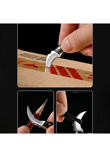 MSO Outdoor Paslanmaz Çelik Mini Pençe Çakı Siyah