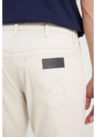 Wrangler Texas Slim Erkek Denim Pantolon Krem