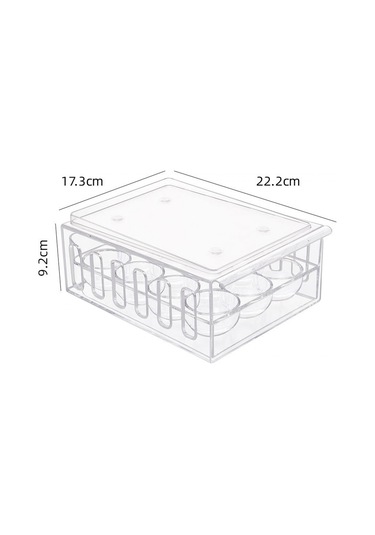 Suntek Kulplu Yumurta Taze Saklama Kutusu Buzdolabı 12-ızgara 12 Izgara
