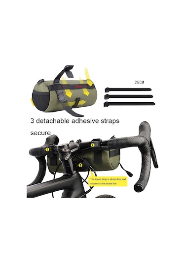 Rhinowalk Rk9103 2.4l Suya Dayanıklı Bisiklet Gidon Çantası Siyah